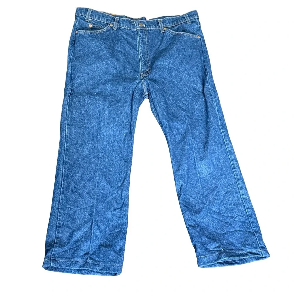 Vintage Levis 517 Orange Tab Jeans Mens 39x26 Blue Denim Made‎ in USA 20517-0217